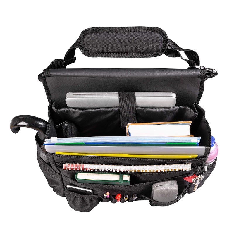 FOXBOX Front Seat Car Organizer with Cover and Laptop Storage - Back Seat or Passenger Car Organization with Adjustable Straps - Universal for Police, Driver, Office, Travel, Truck, Ideal for Law Enforcement - Image 5